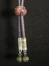 Load image into Gallery viewer, CORDIAL TIE Aubergine CTA5 Marbleized  Art Deco  Bead