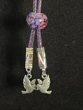 Load image into Gallery viewer, CORDIAL TIE Aubergine CTA6 Marbleized  Art Deco  Bead