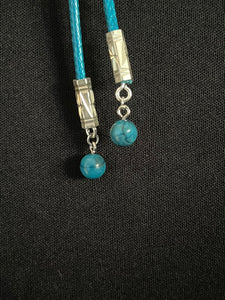 CORDIAL TIE Turquoise CTTQ1 Diamond Genuine Gemstone