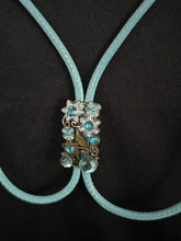 Load image into Gallery viewer, CORDIAL TIE Turquoise Extra Long CTTQ5 Art Deco Display