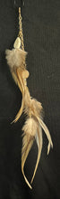 Load image into Gallery viewer, Feather Hair Xtension 2 Gemstones Chained &amp; Beaded (6 Feathers)