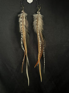 Feather Natural Stone Earrings 16