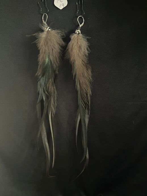 Feather Natural StoneEarrings 19