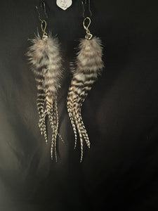 Feather Natural Stone Earrings 22