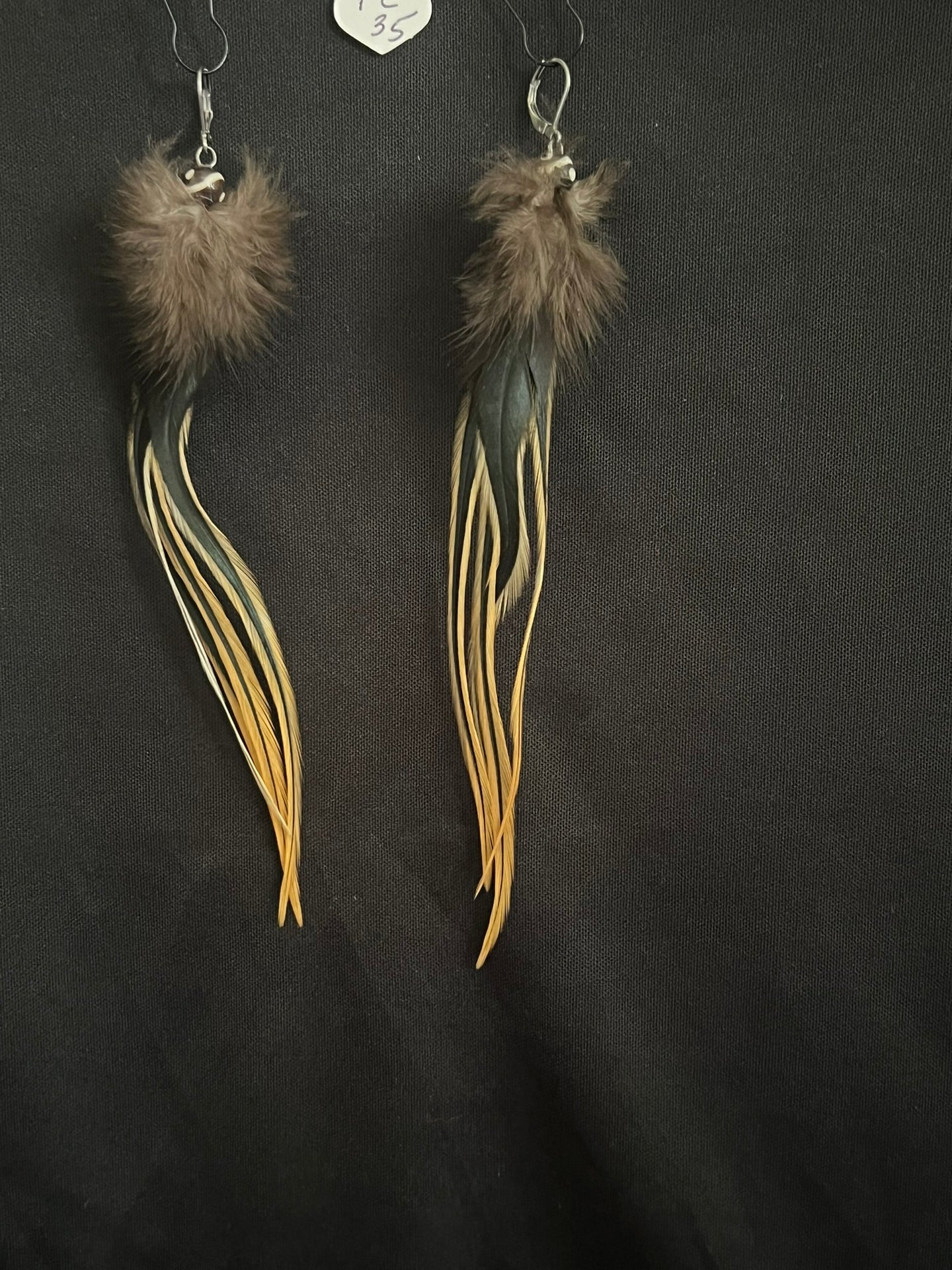 Feather Natural Stone Earrings 35