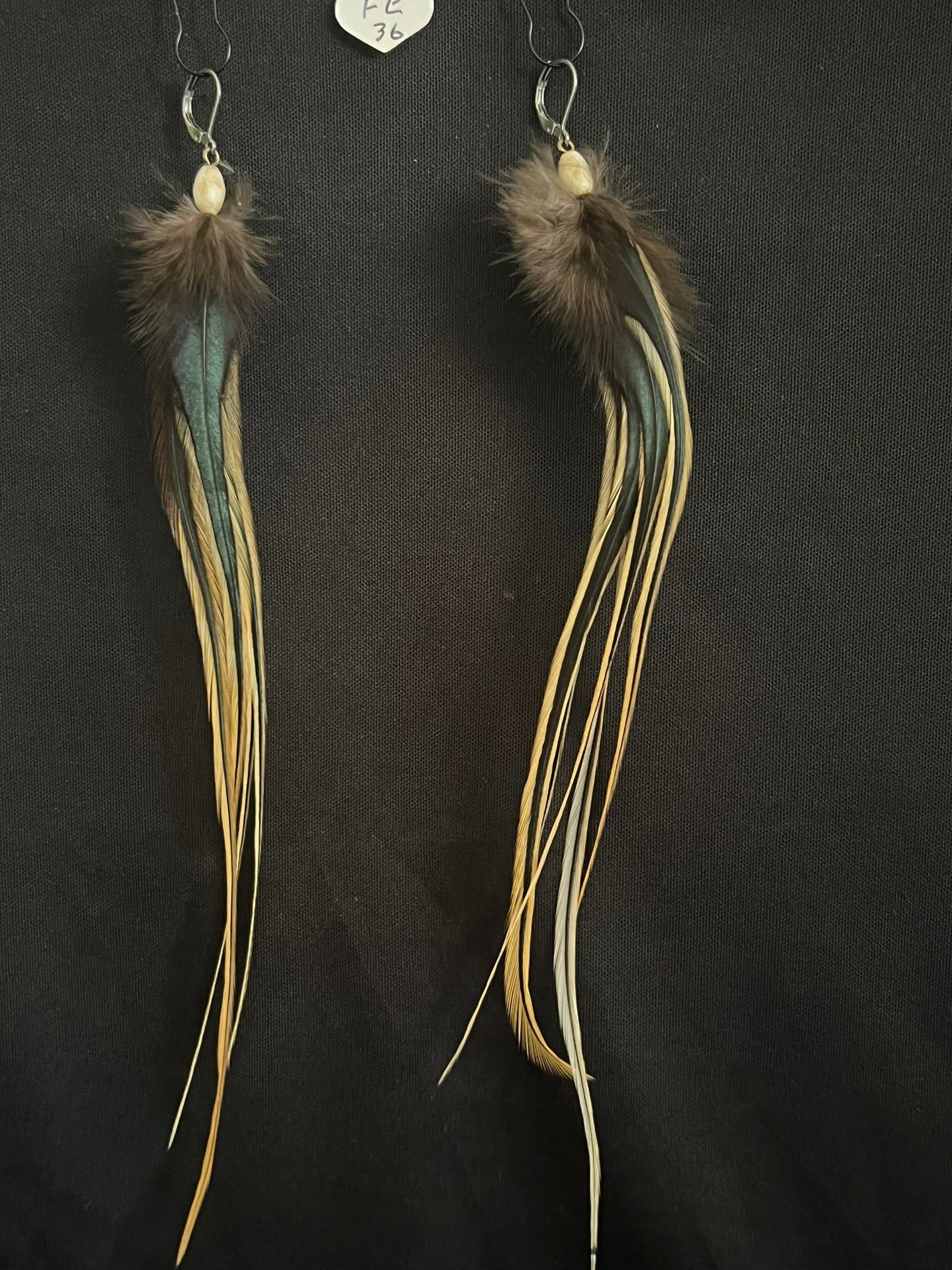 Feather Natural Stone Earrings 36