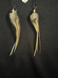 Feather Natural Stone Earrings 43