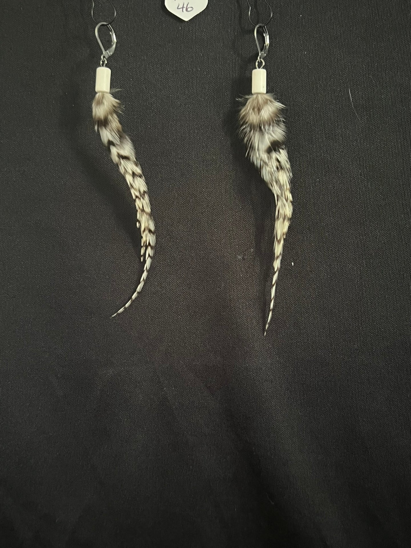 Feather Natural Stone Earrings 46