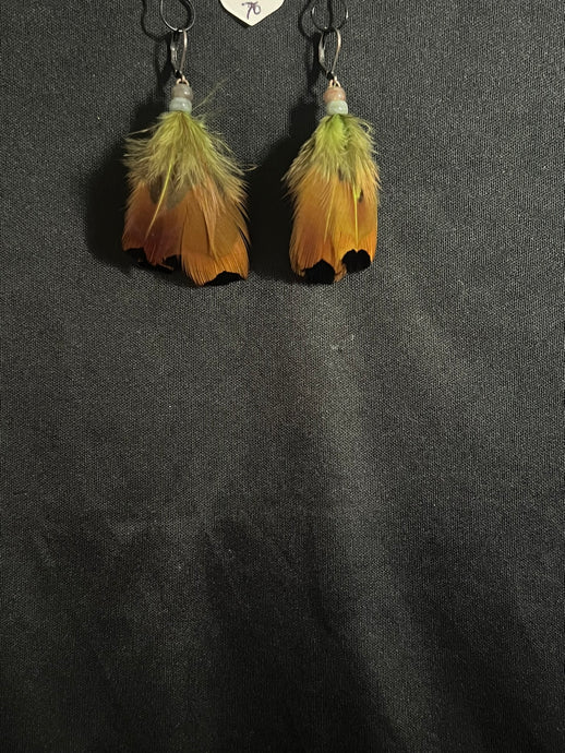 Feather Natural Stone Earrings 70