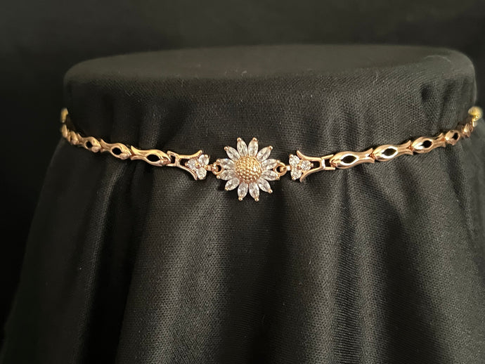 HUGGERBAND Gold Filled Sunflower