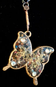 Ultra Orgonic Slim Butterfly Magnetic Crystallized Points "LOVE Flight"