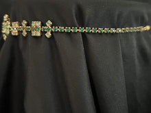 Load image into Gallery viewer, HUGGERBAND Vintage Green Glass Rhinestones