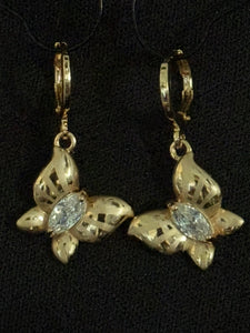 Earrings Gold Filled Butterflies