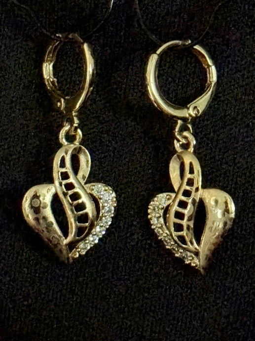 Earrings Gold Filled Hearts