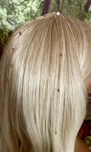 Jeweled XTension DUO Special Edition Copper Faceted Crystals on Copper Metallic Wrapped Super Strong Thread Includes matching XTension BAND-IT!  Your Choice of Instant END-ITs