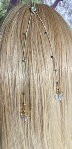 Jeweled XTension Special Edition DUO Soft Pastel Fancy Faceted Crystals on Elastic Cord Includes Metallic XTension BAND-IT!  Your Choice of Instant END-ITs