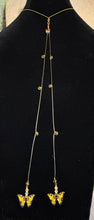 Load image into Gallery viewer, Jeweled XTension DUO Special Edition Gold Fancy Faceted Crystals on Clear Elastic Cord Includes Gold Metallic XTension BAND-IT!  Your Choice of Instant END-ITs