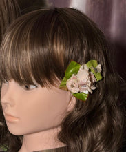 Load image into Gallery viewer, Faux Flower Pink Coral Rosebud Duo &#39;Butterfles&#39;