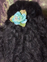 Load image into Gallery viewer, Faux Flower Teal Crystal Blossom &#39;Butterfly&#39;
