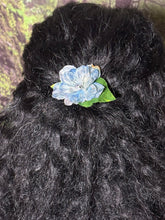Load image into Gallery viewer, Faux Flower Baby Blue Crystal Blossom