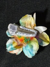 Load image into Gallery viewer, Faux Flower Hand Dyed Rainbow Crystal Blossom &#39;Butterfly&#39;