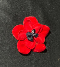 Load image into Gallery viewer, Faux Flower Red Velvety Blossom &#39;Gemstones&#39;