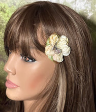 Load image into Gallery viewer, Faux Flower Hand Dyed Pastel Crystal Blossom &#39;Butterfly&#39;