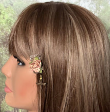 Load image into Gallery viewer, CLIP-IT Charming Attachment Peachy Flower Gemstone Setting &amp; Dragonfly