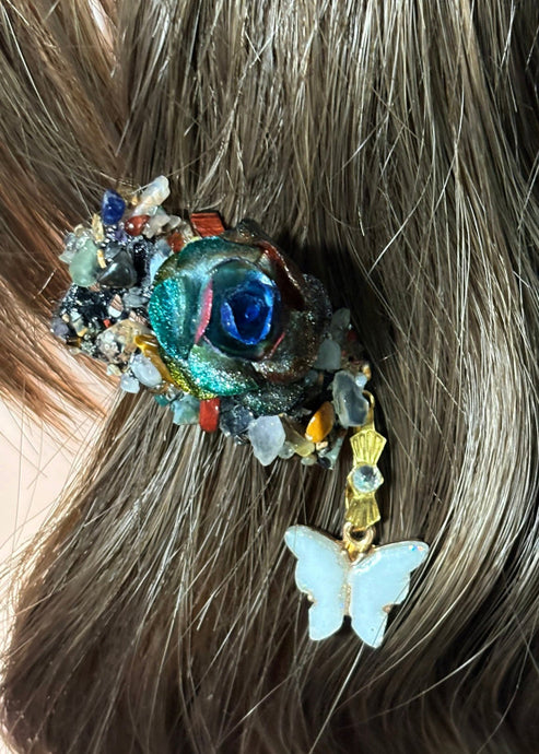 CLIP-IT Charming Attachment Warm Golden RoseBud Gemstone Setting & Fairy (Copy)