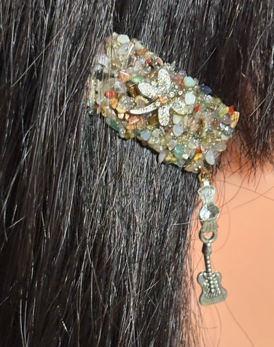 CLIP-IT Charming Attachment Dragonfly Gemstone Setting & Guitar
