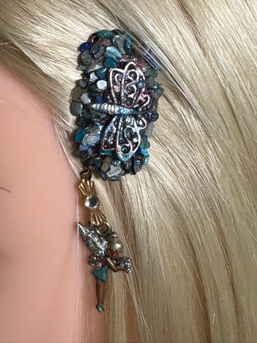 CLIP-IT Charming Attachment Dragonfly Gemstone Setting & Fairy
