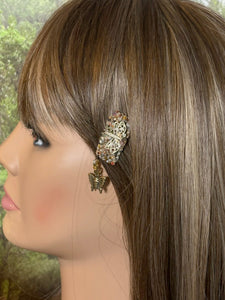 CLIP-IT Charming Attachment Dragonfly Gemstone Setting & Bronze Butterfly