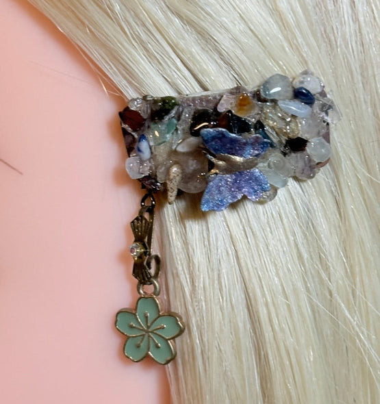 CLIP-IT Charming Attachment Butterfly Gemstone Setting & Flower