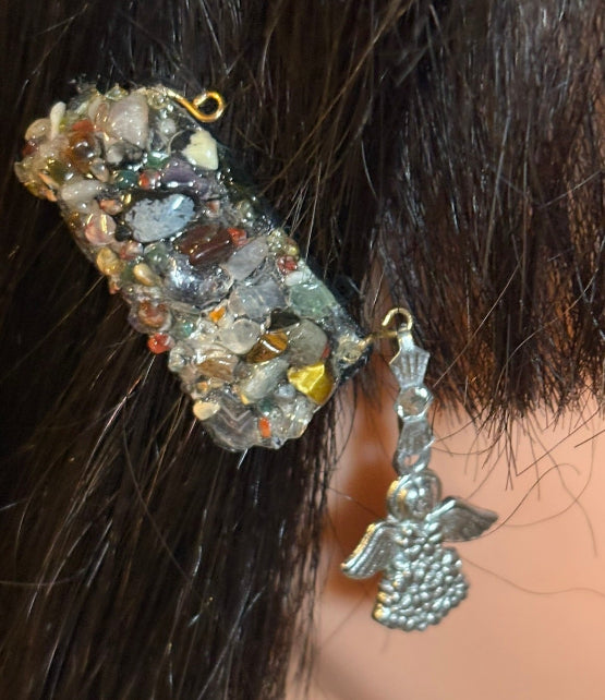 CLIP-IT Charming Attachment Multi Gemstone Setting & Angel