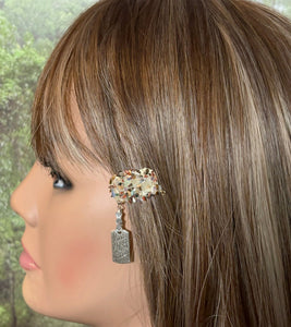 CLIP-IT Charming Attachment Multi Gemstone Setting & "Find Joy in the Journey"