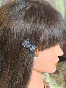 CLIP-IT Charming Attachment Black Gemstone Setting & Full Rainbow