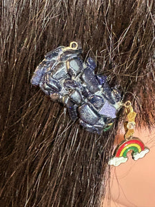 CLIP-IT Charming Attachment Black Gemstone Setting & Full Rainbow