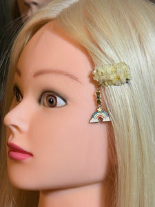 CLIP-IT Charming Attachment Citrine Gemstone Setting & Star Rainbow