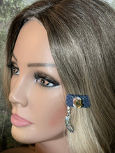 Load image into Gallery viewer, CLIP-IT Charming Attachment Rainbow RoseBud Blue Holographic Velvet &amp; &quot;CALIFORNIA&quot;