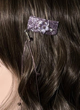 Load image into Gallery viewer, CLIP-IT XTension Brown Blossom Glitter Velvet Stretchy Brown Crystal XTension