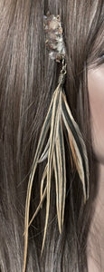CLIP-IT XTension Tiger Eye Gemstone Setting & Feathers