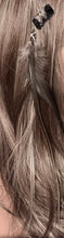 Load image into Gallery viewer, CLIP-IT XTension Crystal Butterfly Black Glitter Velvet &amp; Feathers