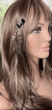 Load image into Gallery viewer, CLIP-IT XTension Crystal Butterfly Black Glitter Velvet &amp; Feathers