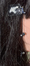 Load image into Gallery viewer, CLIP-IT XTension Glowing Bird Glossy Black Glitter Velvet &amp; Stretchy Black Faceted Crystals