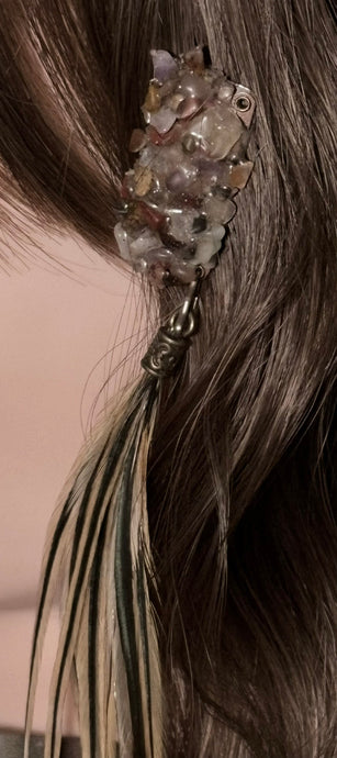 CLIP-IT XTension Gemstone Setting & Feathers
