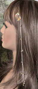 CLIP-IT XTension Colorful Velvet & Stretchy Champagne Faceted Crystals Cloisonné Accents