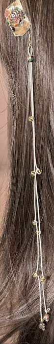 CLIP-IT XTension Colorful Velvet & Stretchy Champagne Faceted Crystals Cloisonné Accents