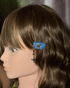 CLIP-IT Charming Attachment Rainbow Butterfly Blue Holographic Velvet & Colorful Dove
