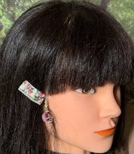 Load image into Gallery viewer, CLIP-IT Charming Attachment Pink Floral Tiny Rhinestone Trim &amp; Star &amp; Crescent Moon