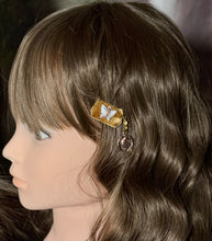 Load image into Gallery viewer, CLIP-IT Charming Attachment Golden Brown Velvet Butterfly &amp; Parrot